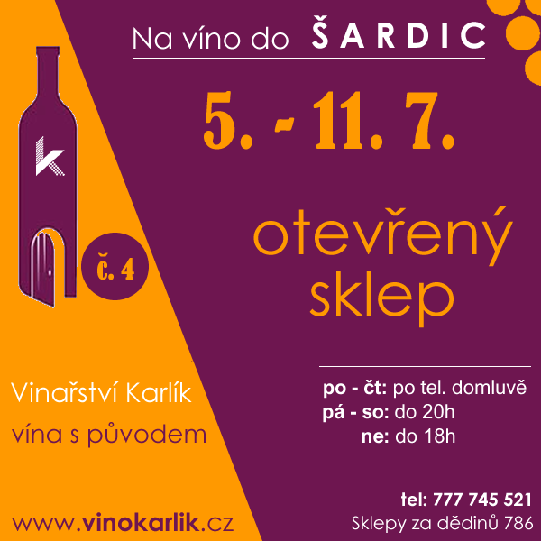 fb na víno do šardic, vinařství karlík